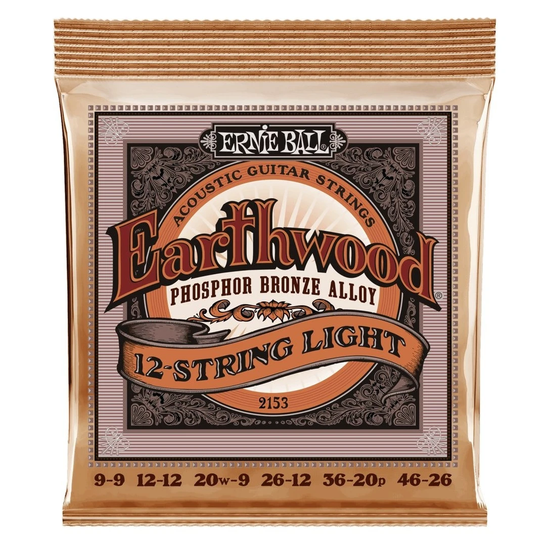 Струны для 12-ти струнной акустической гитары Ernie Ball 2153 9-46