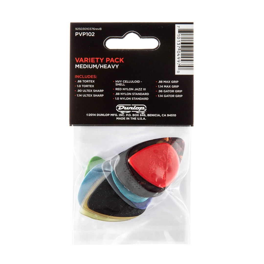 Набор медиаторов Dunlop PVP102 Guitar Pick Variety Pack