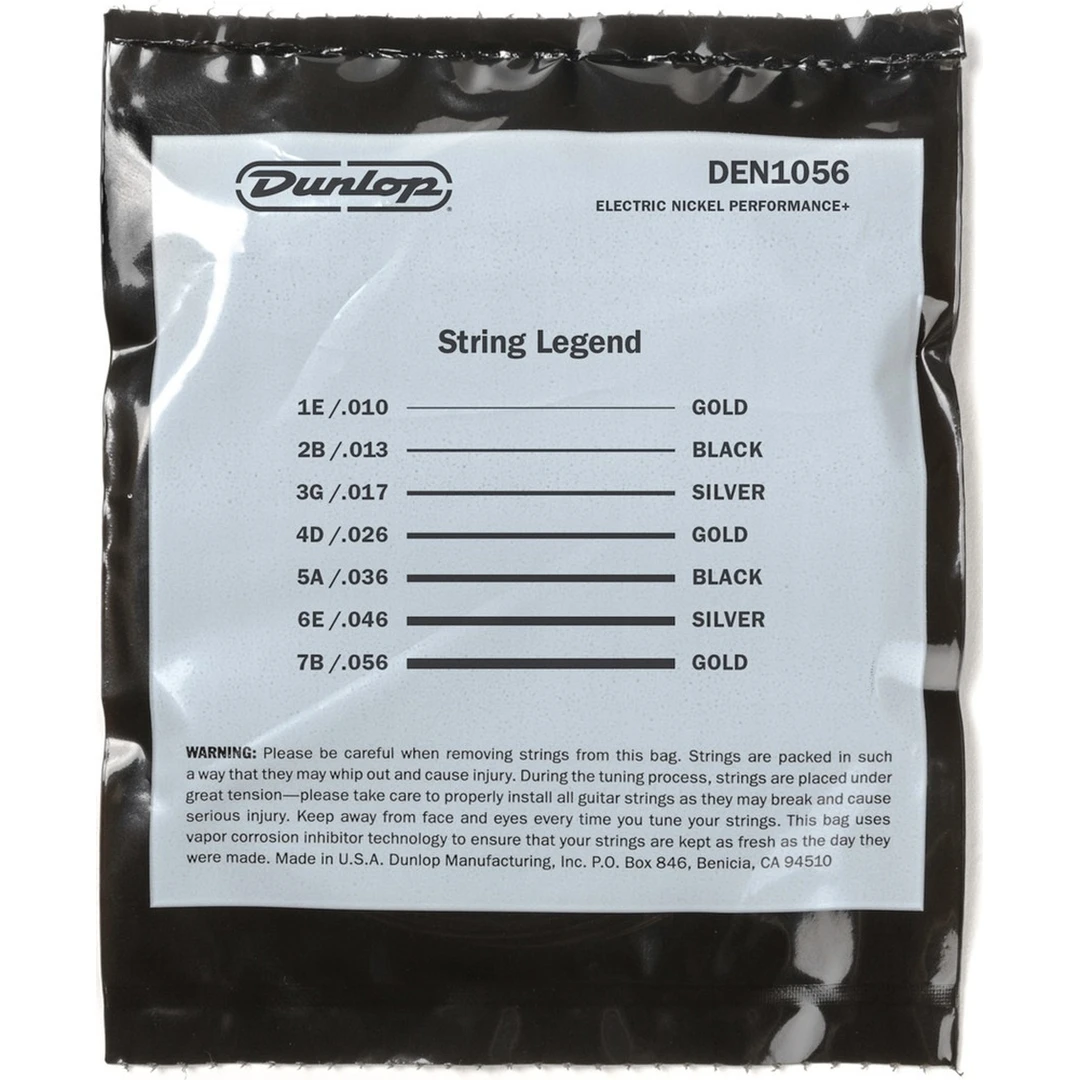 Струны для электрогитары Dunlop DEN10567 10-56