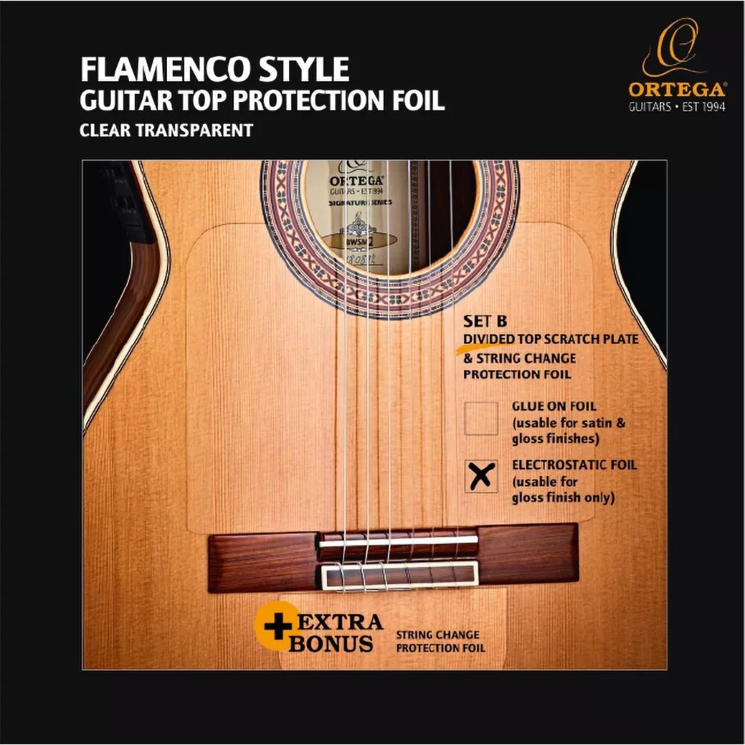 Защитная наклейка для гитары Ortega OERP-FLAM2