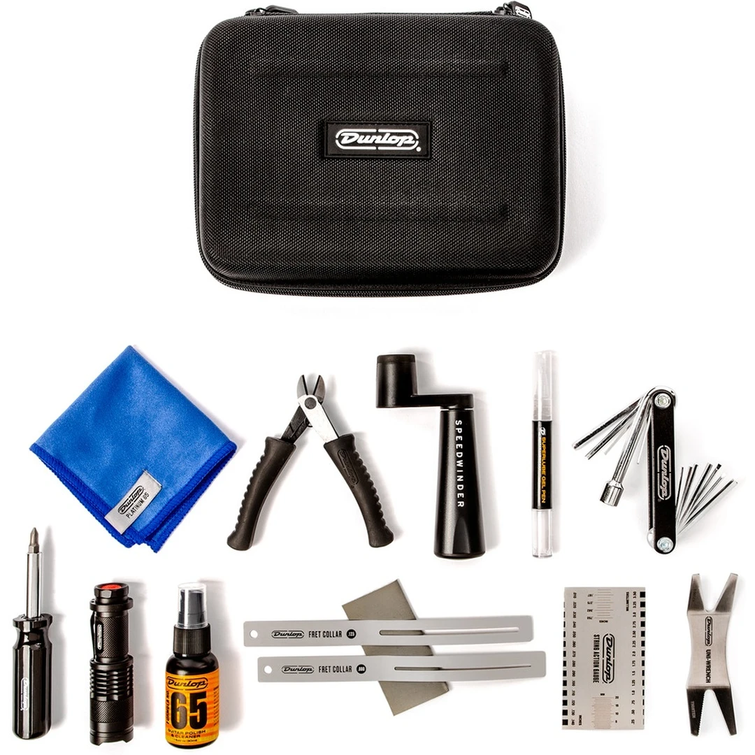 Набор для ухода за гитарой Dunlop DGT122 Complete Guitar & Bass Setup Tool Kit