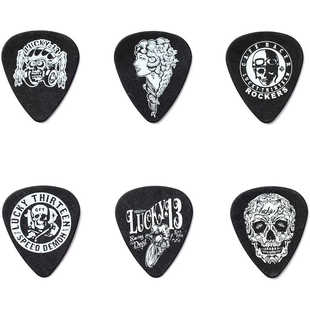 Набор медиаторов Dunlop L13CP.60 Lucky 13 C .60