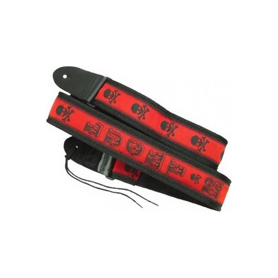 Ремень для гитары Dunlop D38-16LS STRAP LCKY13 SKULL