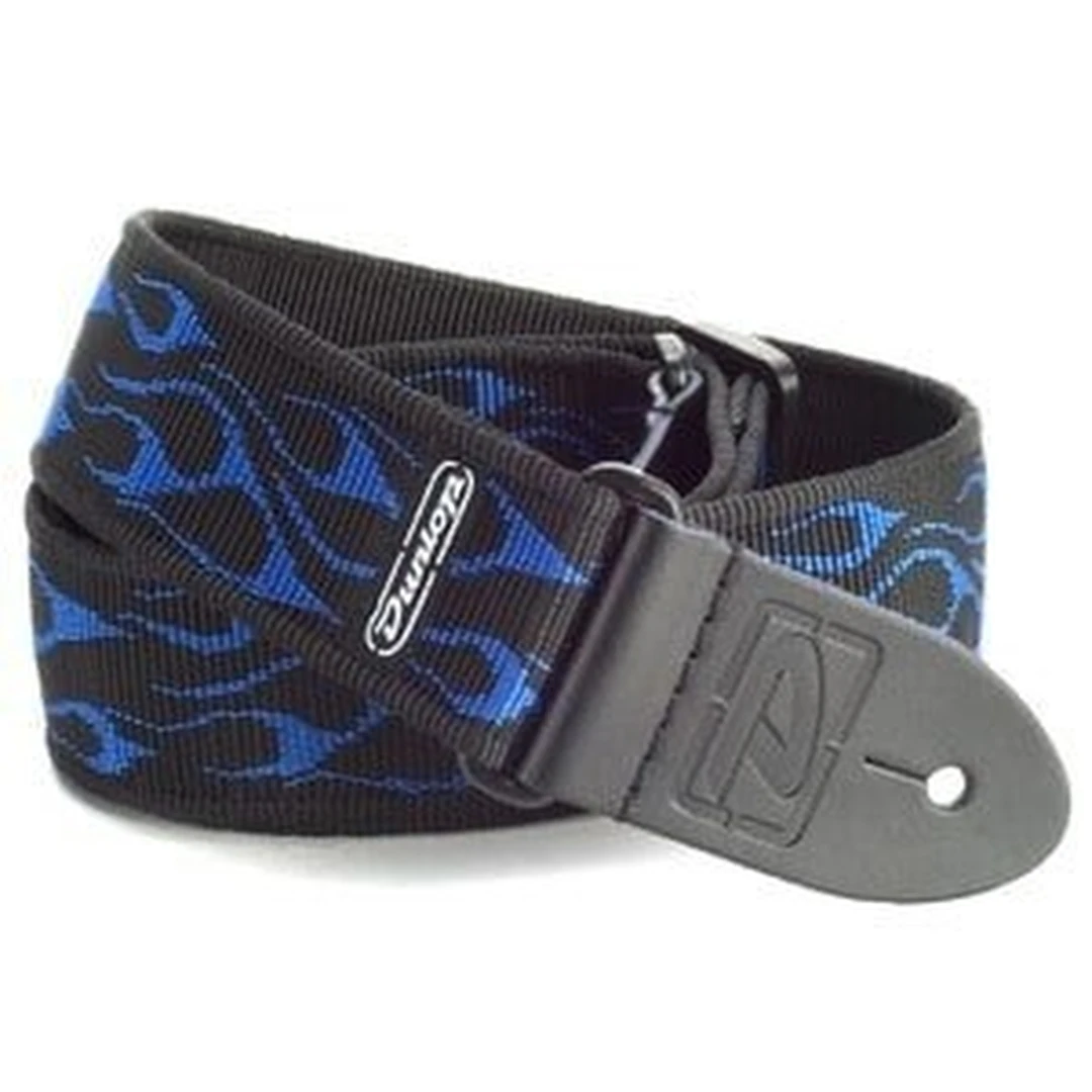 Ремень для гитары Dunlop D38-11BL Flambe Blue