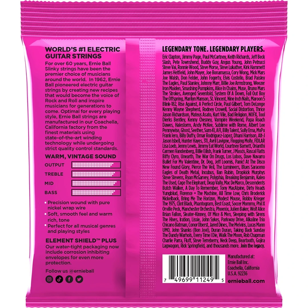 Струны для электрогитары Ernie Ball 3253 9-42