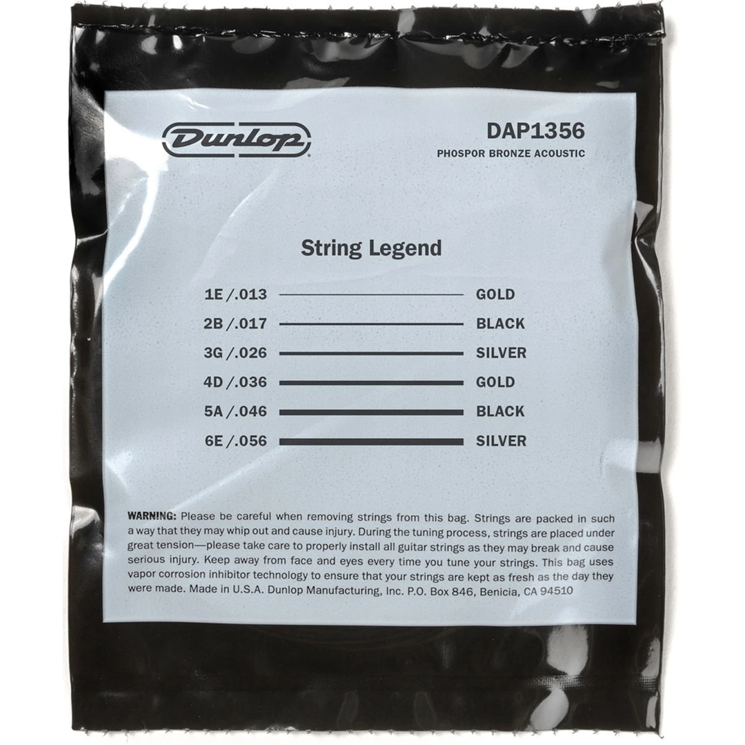 Струны для акустической гитары Dunlop DAP1356 13-56