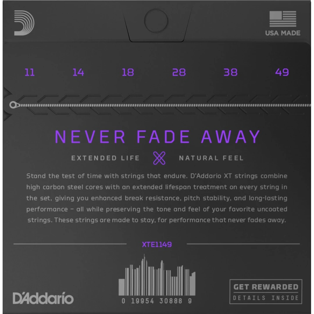 Струны для электрогитары D'Addario XTE1149 11-49