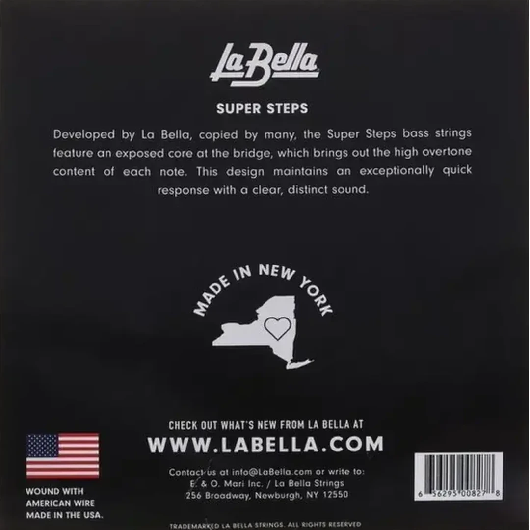 Струны для бас-гитары La Bella SS45-B 45-128