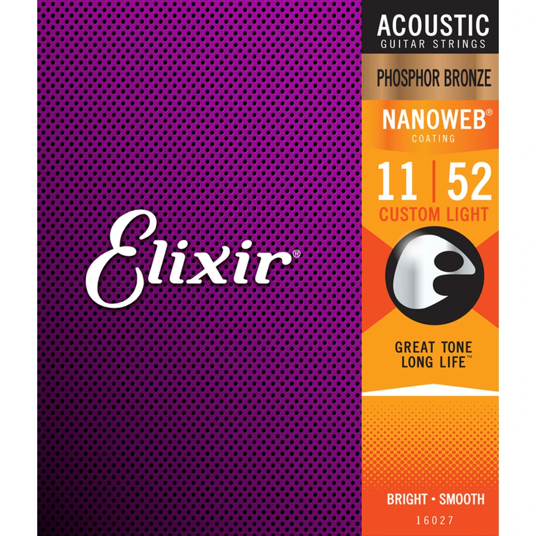 Струны для акустической гитары Elixir 16027 11-52