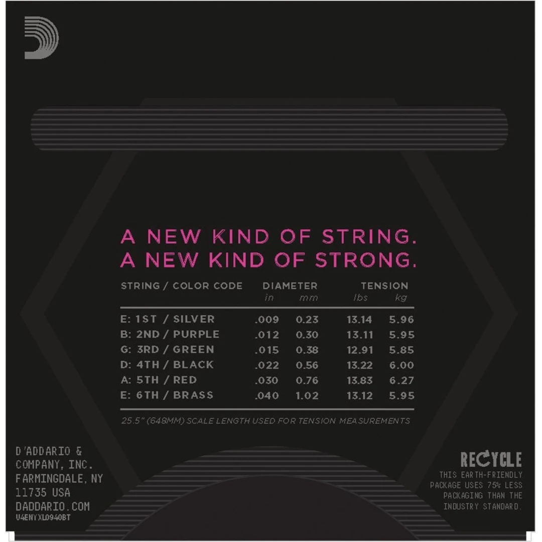 Струны для электрогитары D’Addario NYXL0940BT 9-40