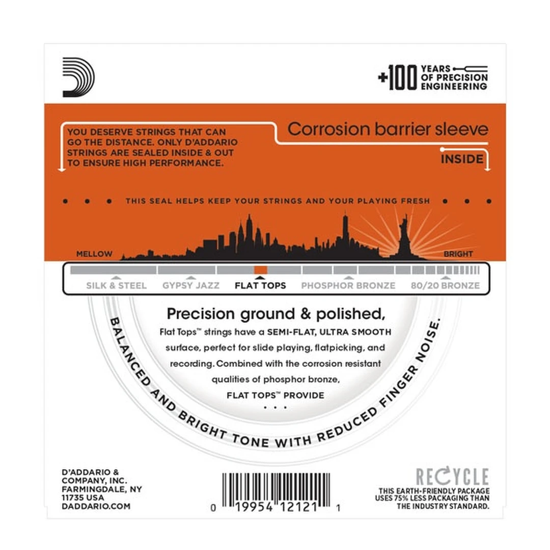 Струны для резонаторной гитары D'Addario EFT13 16-56