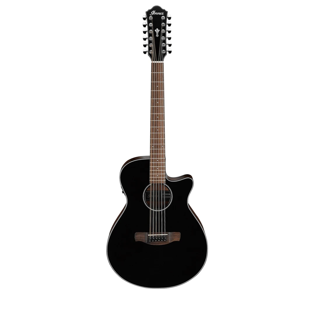 12-струнная электроакустическая гитара Ibanez AEG5012-BKH