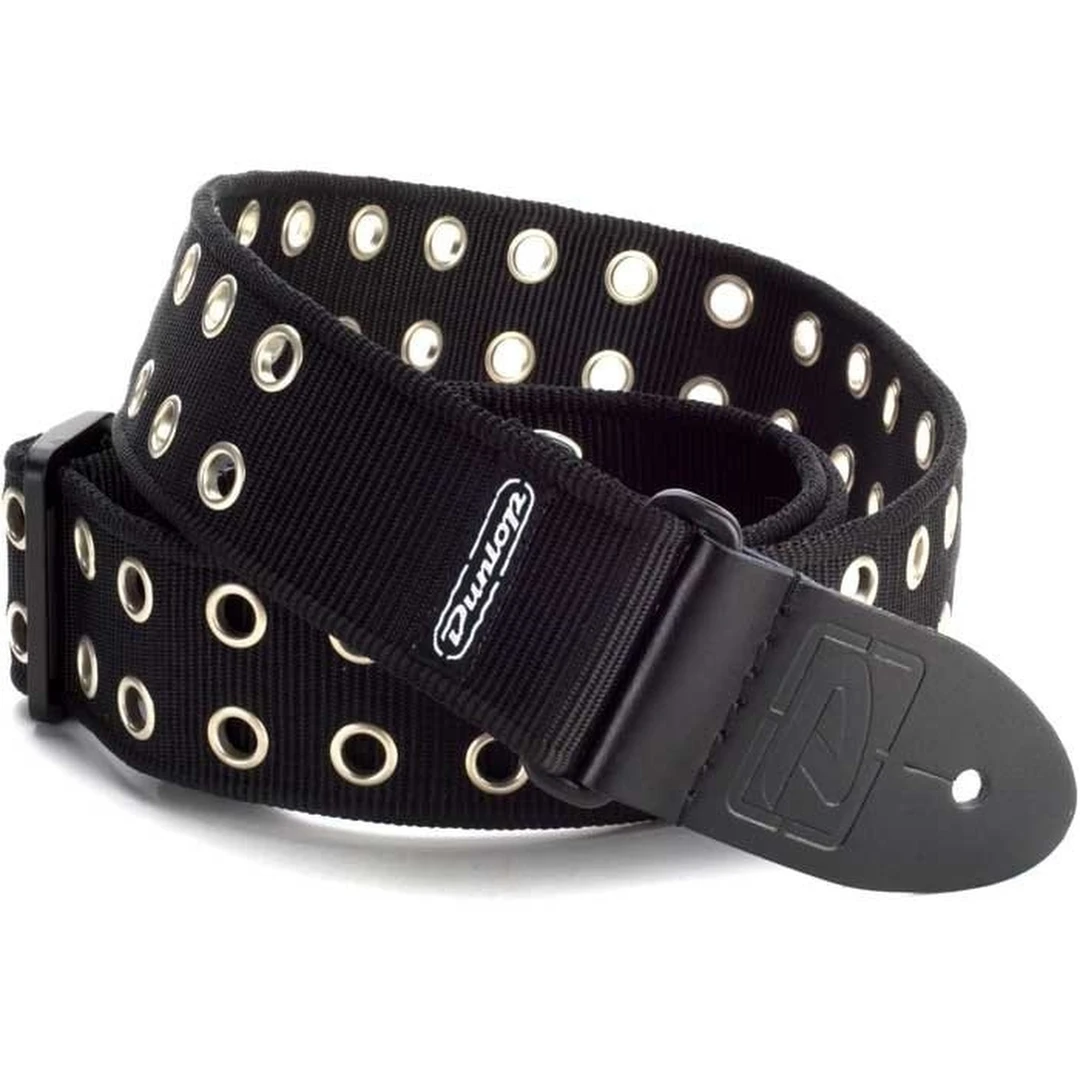 Ремень для гитары Dunlop D38-19BK Grommet Black