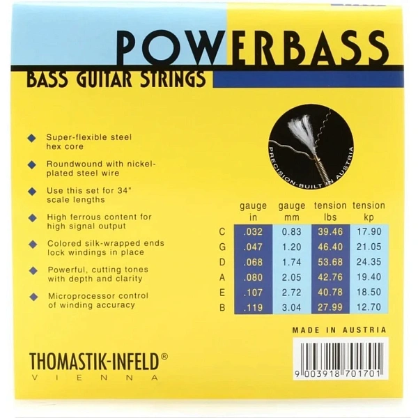 Струны для бас-гитары Thomastik EB344 47-107