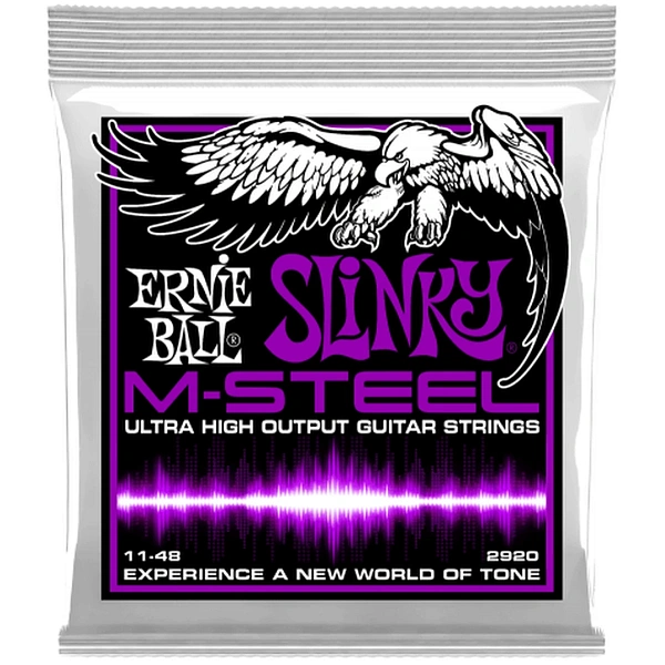 Струны для электрогитары Ernie Ball 2920 M-Steel Slinky 11-48
