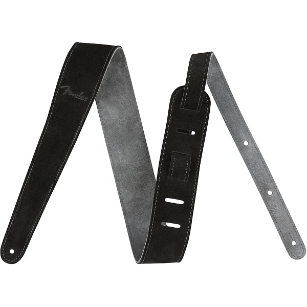 Ремень для гитары Fender 2″ Suede Strap Black/Gray Reversible