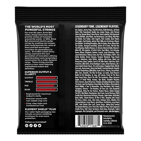 Струны для электрогитары Ernie Ball 2716 11-52