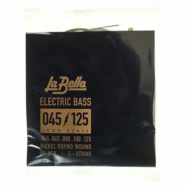 Струны для бас-гитары La Bella RX-N5B RX 45-125