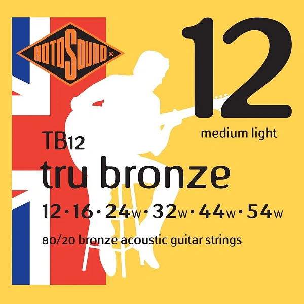 Струны для акустической гитары Rotosound TB12 Strings Phosphor Bronze