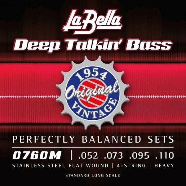 Струны для бас-гитары La Bella 0760M Deep Talkin' Bass 52-110