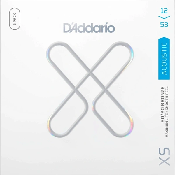 Струны для акустической гитары D'Addario XSABR1253-3P 12-53