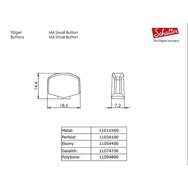 Колки Schaller M6 135 10020220.01.50