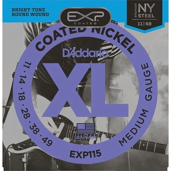 Струны для электрогитары D'Addario EXP115 11-49