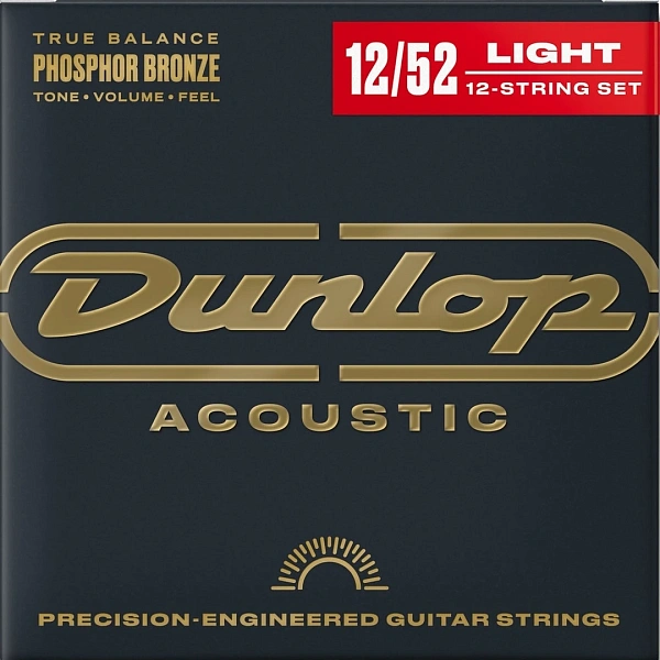 Струны для 12-ти струнной гитары Dunlop DAP1252J 12-52