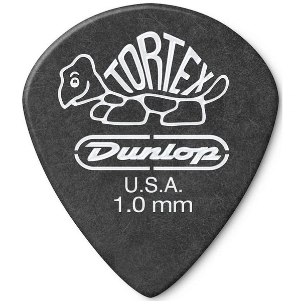 Медиатор Dunlop 482R1.0 Tortex Pitch Black Jazz III 1.0