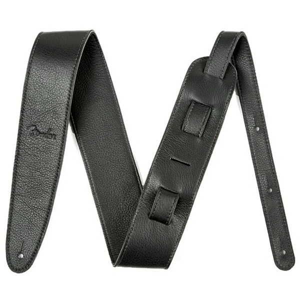 Ремень для гитары Fender Artisan Crafted Leather Straps 2.5" Black