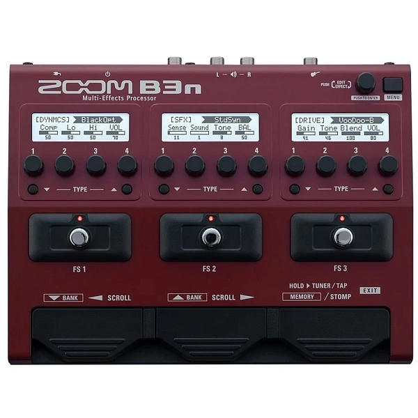 Процессор эффектов для бас-гитары Zoom B3n