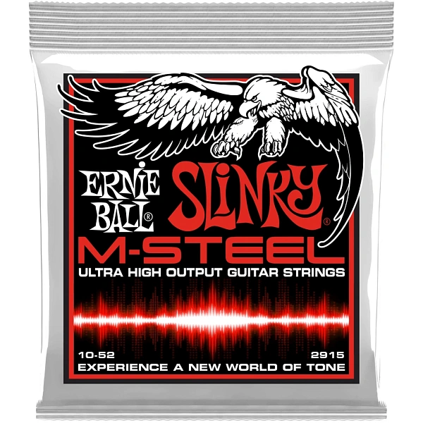 Струны для электрогитары Ernie Ball 2915 M-Steel Slinky 10-52