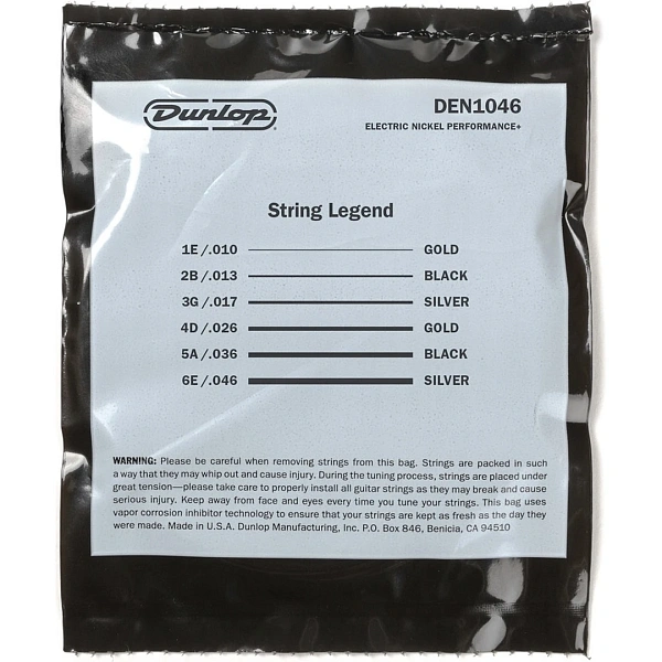 Струны для электрогитары Dunlop 3PDEN1046 10-46