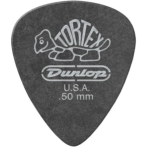 Медиатор Dunlop 488R.50 Tortex Pitch Black Standard .50