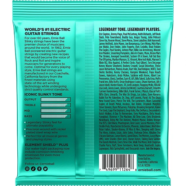 Струны для электрогитары Ernie Ball 3626 12-56