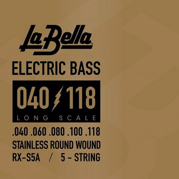 Струны для бас-гитары La Bella RX-S5A 40-118