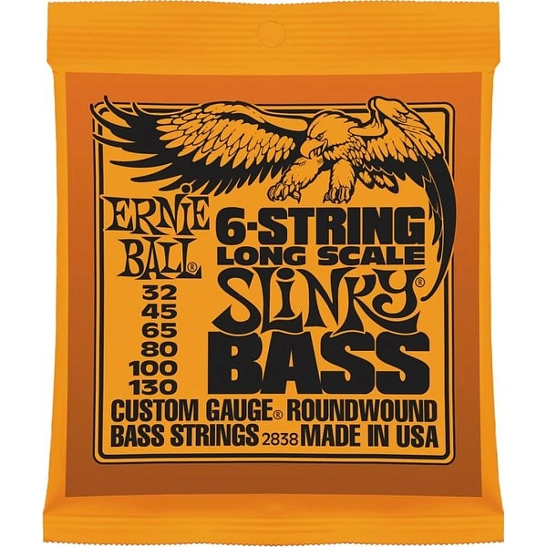 Струны для бас-гитары Ernie Ball 2838 32-130 6-String
