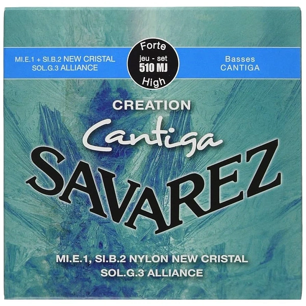 Струны для классической гитары Savarez 510MJ New Cristal Alliance Creation Cantiga Forte