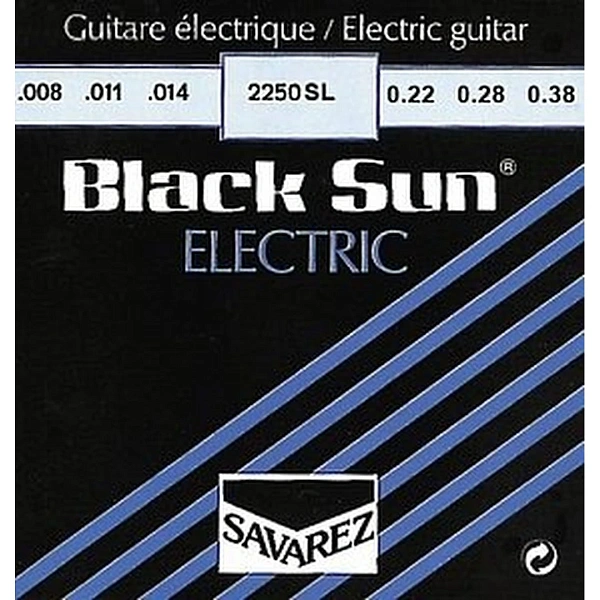 Струны для электрогитары Savarez 2250SL Black Sun 8-38