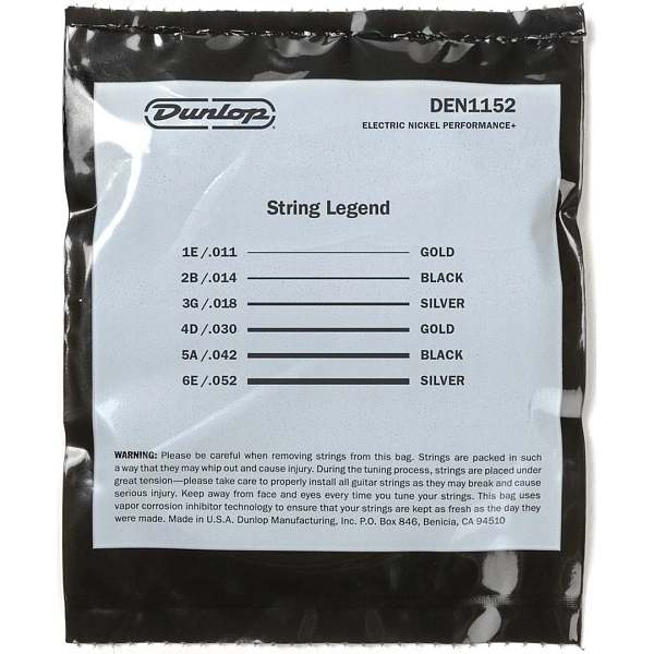 Струны для электрогитары Dunlop DEN1152 11-52