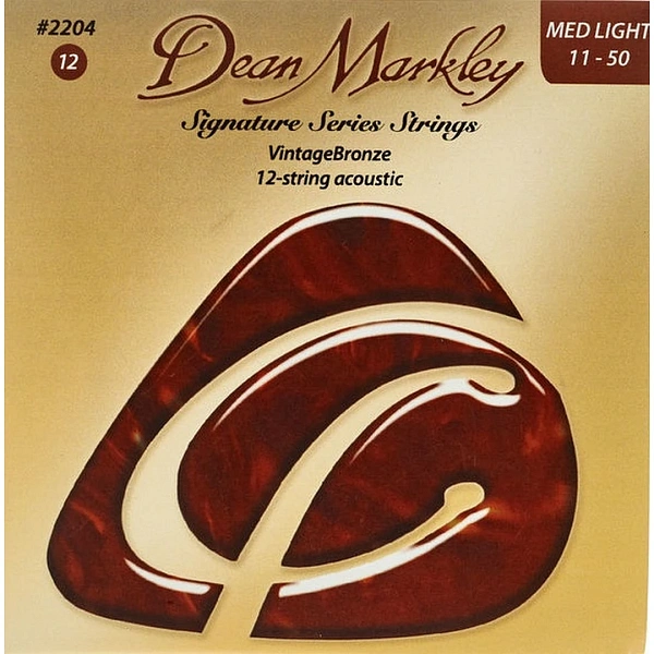 Струны для 12-ти струнной гитары Dean Markley 2204 Vintage Bronze 11-50