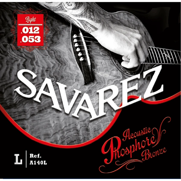 Струны для акустической гитары Savarez A140L Acoustic Phosphore Bronze 12-53
