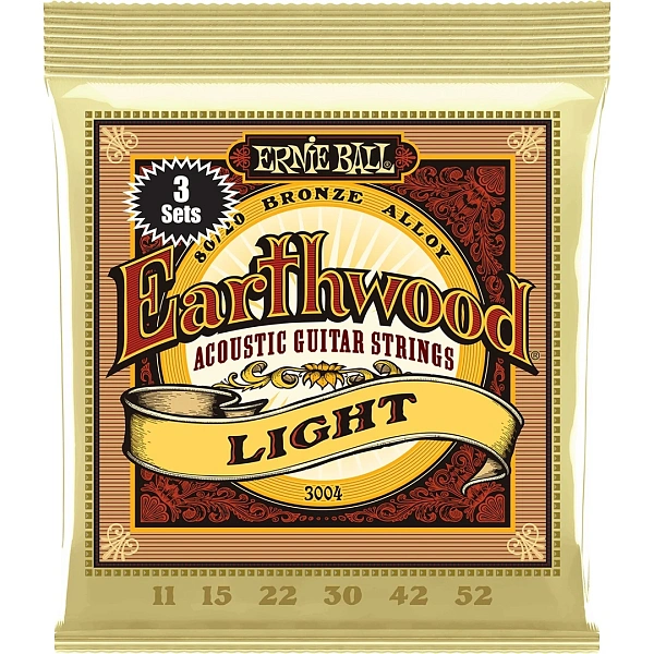 Струны для акустической гитары Ernie Ball 3004 11-52