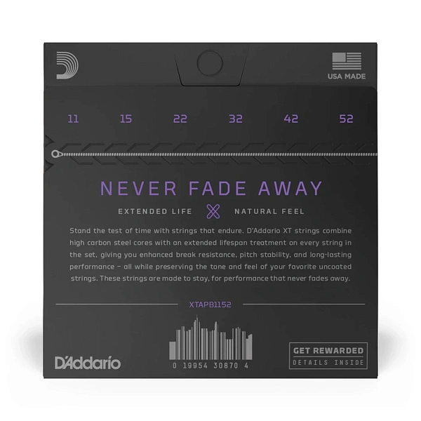 Струны для акустической гитары D'Addario XTAPB1152 11-52