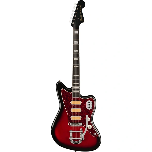 Электрогитара Fender Gold Foil Jazzmaster EB Candy Apple Burst