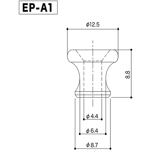 Пуговица для ремня Gotoh EP-A1 Aluminium