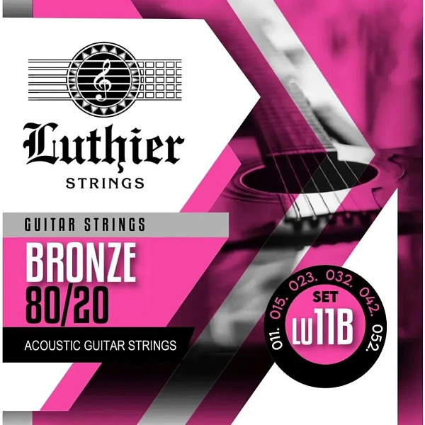 Струны для акустической гитары Luthier LU-11B 11-52