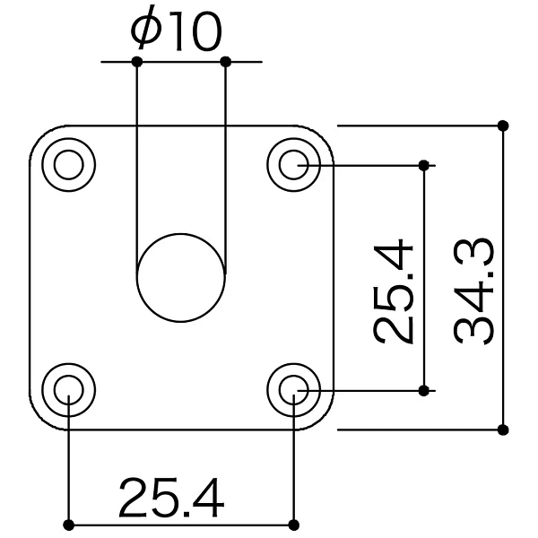 Панель гитарного входа Gotoh JCB-4C
