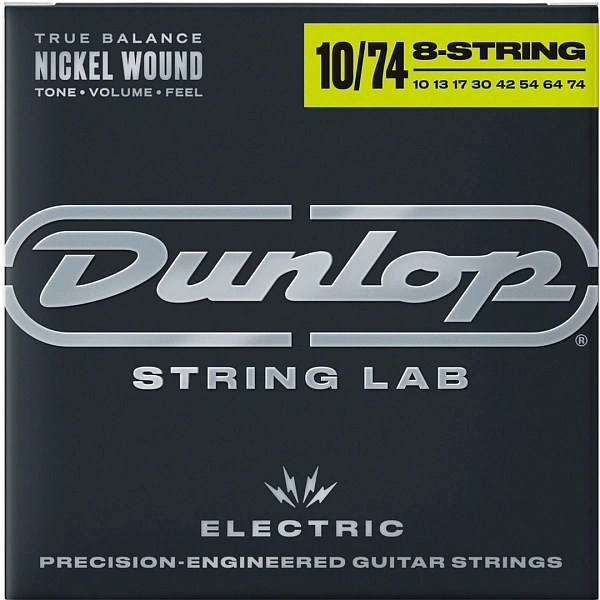 Струны для электрогитары Dunlop DEN10748 10-74