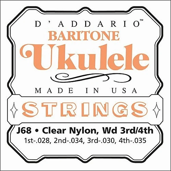 Струны для укулеле D’Addario J68